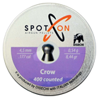 Пули пневматические Spoton Crow 400шт, 4,5 мм, 0.54г - изображение 1