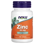 Микроэлемент Цинк NOW Foods Zinc Gluconate 50 mg 100 Tabs