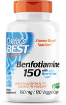 Doctor's Best Benfotiamine 150 with BenfoPure 120 капсул