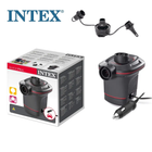 Электрический насос Intex 12V + 3 насадки. Элеткро насос для надувных изделий (66636)