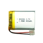 Аккумулятор 403040 Li-pol 3.7V 400мАч для RC моделей DVR GPS MP3 MP4
