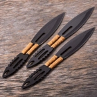 Ножі Метальні набір 3 в 1 Чорні Black - зображення 4