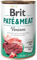 Влажный корм для собак Brit Paté & Meat со вкусом оленины и курицы