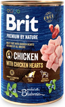 Влажный корм для собак Brit Premium Курица с куриным сердцем