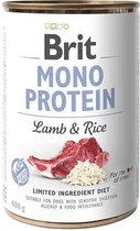 Влажный корм для собак Brit Mono Protein Dog с ягненком и рисом