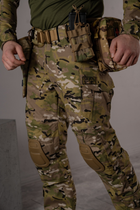 Тактические брюки рип-стоп с карманами для наколенников SM Group розмір L Мультикам - изображение 3