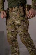 Тактичні брюки ріп-стоп з кишенями для наколінників SM Group размер 3XL Мультикам - зображення 3