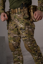 Тактичні брюки ріп-стоп з кишенями для наколінників SM Group размер XL Мультикам - зображення 3