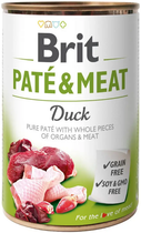 Влажный корм для собак Brit Pate & Meat Dog с уткой