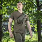 Сумка тактическая военная M-Tac Waist Bag Elite Hex Ranger Green на пояс Olive (SK-N1363S) - изображение 5