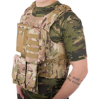 Разгрузочный жилет универсальный разгрузка тактическая на 4 кармана Zelart Military 5516 Camouflage - изображение 7