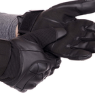 Перчатки тактические с закрытыми пальцами Zelart Heroe 8797 размер L Black - изображение 6