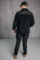 Кофта флісова поліція Чоловіча в кольорі чорний з водовідштовхувальними вставками 58 чорна 00034 - зображення 9
