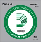 Струна для електрогітари D'Addario NW052 XL Nickel Wound 052