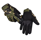 Тактичні рукавички військові з закритими пальцями і накладками Механікс MECHANIX MPACT Мультикам XL - зображення 1