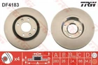 Диск тормозной CITROEN C3, C4 PEUGEOT 207, 408 передн., вент. (выр-во TRW) TRW (DF4183)