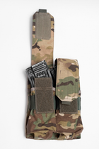 Підсумок Eva Military під два магазини AK на спільному планшеті, колір мультикам, тканина Кордура 500D, кріплення система MOLLE, на РПС1, плитоноска, бронежилет - зображення 3