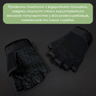 Тактичні рукавички без пальців військові Для риболовлі для полювання TACTICAL Поліестер Чорні (BC-8789) L - зображення 2