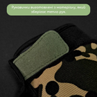 Тактичні рукавички без пальців військові Для риболовлі для полювання TACTICAL Поліестер Камуфляж (BC-8789) L - зображення 4