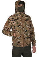 Куртка тактичная Флисовая SoftShell ClefersTac A33 с капюшоном и с липучками - Multicam Размер: М (5002485) - изображение 8