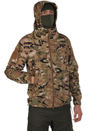 Куртка тактичная Флисовая SoftShell ClefersTac A33 с капюшоном и с липучками - Multicam Размер: XXL (5002485XXL) - изображение 8