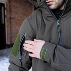 Куртка 2 в 1 с подстебкой (СШ-С22) Soft Shell Grifon олива 48 размер - изображение 8
