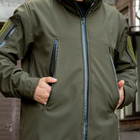 Куртка 2 в 1 с подстебкой (СШ-С22) Soft Shell Grifon олива 54 размер - изображение 11