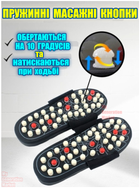 Массажные тапочки акупунктурных точек стопы при ходьбе SLIPPER рефлекторные тапки, массажер для ног - шлёпки размер 44-45 - зображення 6