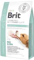 Сухой корм для взрослых Brit VetDiets при мочекаменной болезни с яйцом индейкой горохом и гречкой