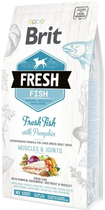 Сухой корм Brit Fresh Muscle & Joints для взрослых собак крупных пород с рыбой и тыквой