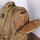 Зручний тактичний рюкзак в стилі мілітарі de esse 6836-POWER DIVISION-khaki Хакі - изображение 8