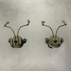 Кріплення для навушників / гарнітури Ox Horn на шолом із рейками 19 - 21 мм, колір Койот - зображення 1