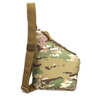 Сумка тактическая через плече WLKR W38-Cross Body мужская, слинг, армейский мини-рюкзак нагрудный Камуфляж - изображение 6