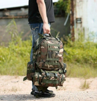 Рюкзак з підсумками Armory Tactics-Forest Camo армійський, військовий, 55л, стропи MOLLE, для ЗСУ - зображення 7