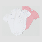 Набір боді-футболок 3 шт OVS 1606612 62-68 см Pink Nectar (8052147119161) - зображення 1