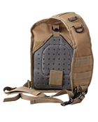 Рюкзак тактичний однолямковий Kombat UK Mini Molle Recon Shoulder Bag 10л Койот (1000-kb-mmrsb-coy) - зображення 3