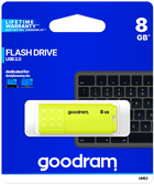 Pendrive Goodram UME2 8GB USB 2.0 Zolty (UME2-0080Y0R11) - obraz 5