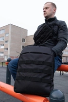 Рюкзак тактический черный 15-20 литров - изображение 4