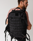 Рюкзак тактический Universal черный на 40 литров - изображение 6
