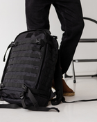 Рюкзак тактический Universal черный на 40 литров - изображение 7