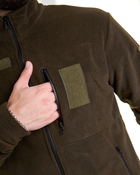 Флисовая тактическая кофта флиска армейская хаки цвет/ 3XL - изображение 8