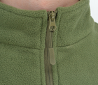 Мужская флисовая кофта FA-01 тактическая на молнии Green 5XL - изображение 8