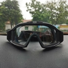 Тактические очки маска с сменными линзами баллистические очки для военных черные - изображение 7