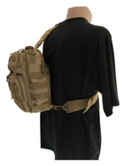 Рюкзак через плечо 8 литров Assault MIL-TEC Coyote 14059105 - изображение 4