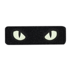 M-Tac нашивка Cat Eyes (Type 2) Laser Cut Black/GID - изображение 1