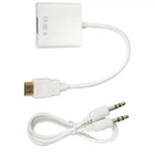 Переходник HDMI - VGA+AU — White