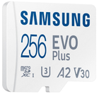 Karta pamięci Samsung Evo Plus microSDXC 256GB UHS-I U3 V30 A2 + adapter SD (MB-MC256KA/EU) - obraz 3