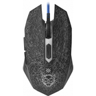 Мышка Defender Shock GM-110L игровая проводная 6кн 3200dpi с ковриком подсветка black