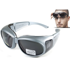 Окуляри Global Vision Outfitter Metallic (gray) чорні у сірій оправі - зображення 3