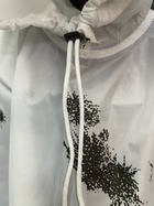 Маскувальний плащ пончо зимовий водонепроникний (капюшон на гумці), розмір універсальний, дощовик зимовий - зображення 5